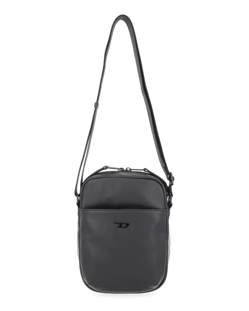 Diesel Unisex Rave Crossbody X Bag Black Ovine Leather Shoulder Black