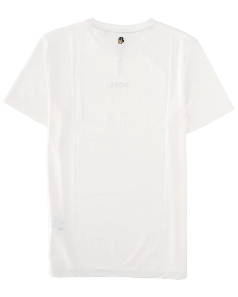 HUGO BOSS Logo-Embroidered Recycled Polyester T-Shirt — White White