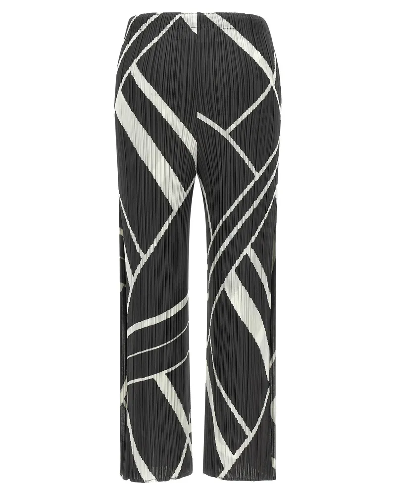 Issey Miyake Fold Line Trousers — Black Black