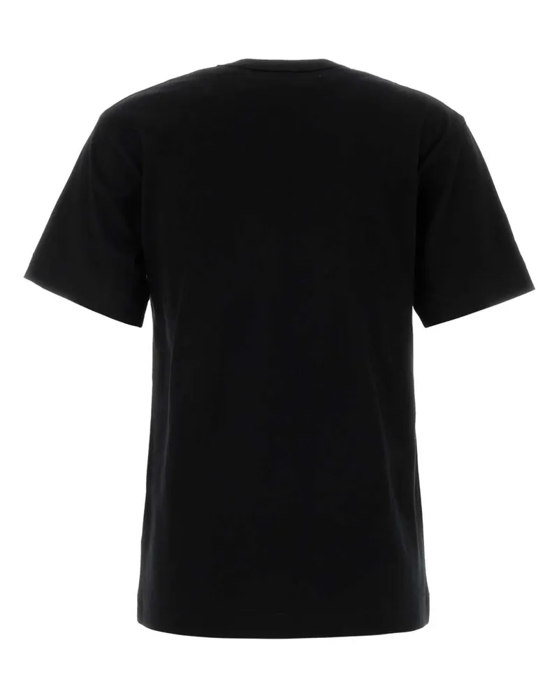 Comme des Garçons Gold Logo-Embroidered Cotton T-Shirt — Black Black