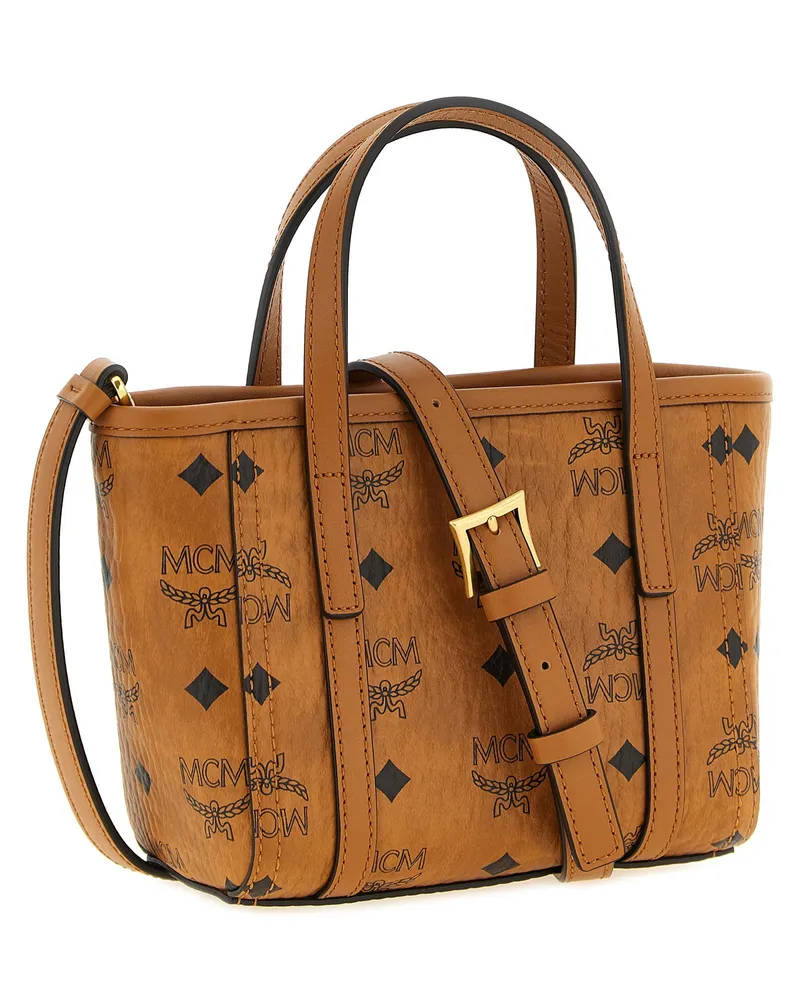 MCM Top Handle Bag — Brown Brown