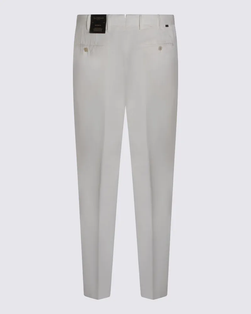 Incotex Men's Trousers White _100 % Co White