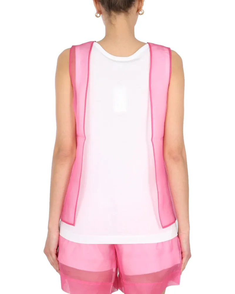 Dries van Noten Cotton-Silk Blend Blouse — Pink Pink