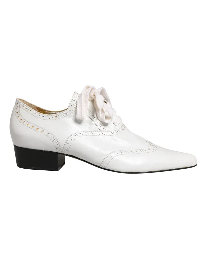 Dolce & Gabbana Women's Leather Brogue White White