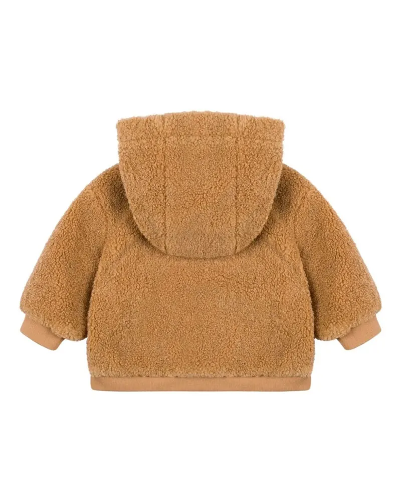 Moschino Polyester Coat — Brown Brown