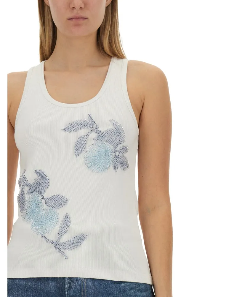 Bottega Veneta Embroidered Cotton Blouse — Multicolor Multicolor