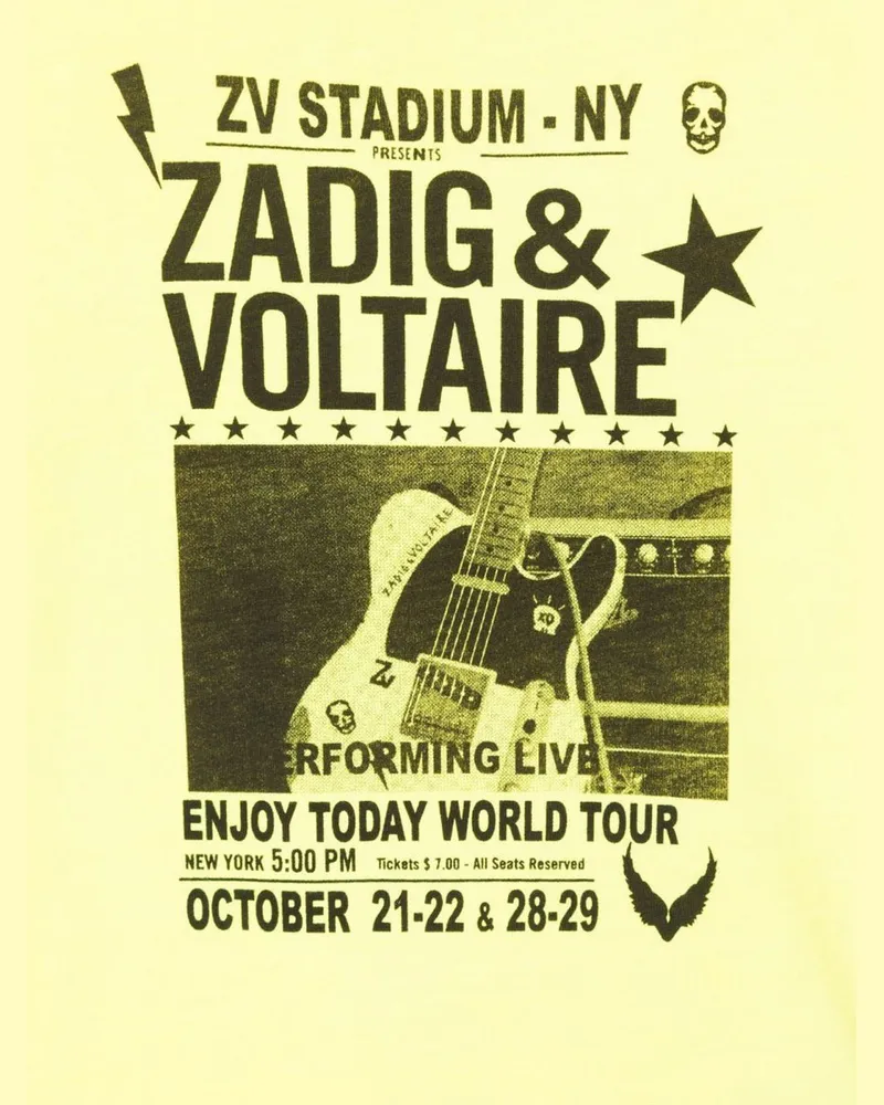 Zadig & Voltaire Cotton T-Shirt — Yellow Yellow
