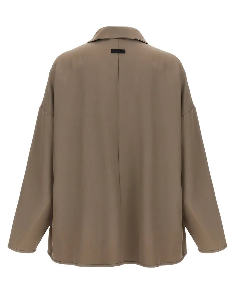 Fear of God Virgin Wool Blend Jacket — Taupe Taupe