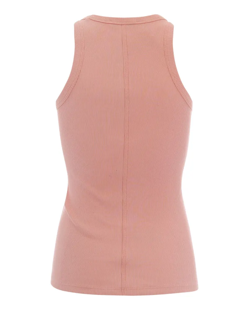 Lacoste Women's Tank Top Miami Cotton Pink T-Shirts & Jerseys Pink