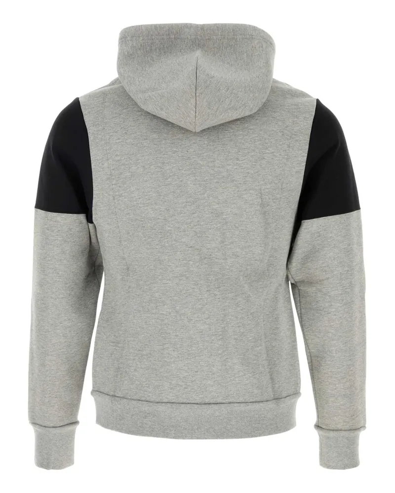 Balenciaga Men's Melange Grey Cotton Sweatshirt Heathergreyblack Exterior: Felpe Gray