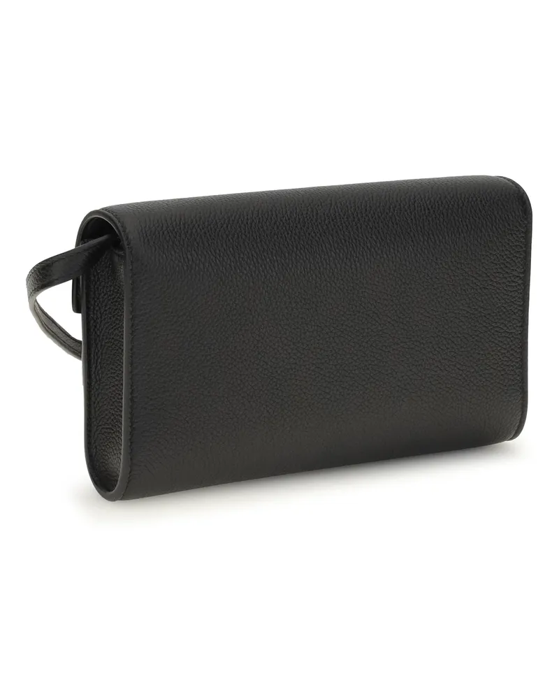 SAVETTE Women's Shoulder Bag Symmetry Mini Black Calf Leather (bos Taurus Black