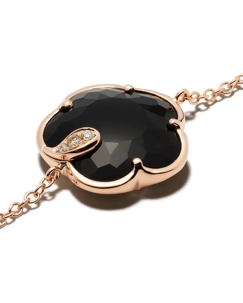 Pasquale Bruni Women's 18kt Rose Gold Petit Joli Onyx And Diamond Bracelet Jewellery Bijoux Rose