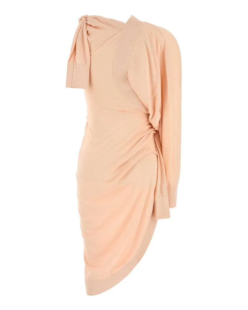 Ferragamo Women Pink Cotton Blend Dress Ballet Exterior: Silk Nylon Abiti Pink