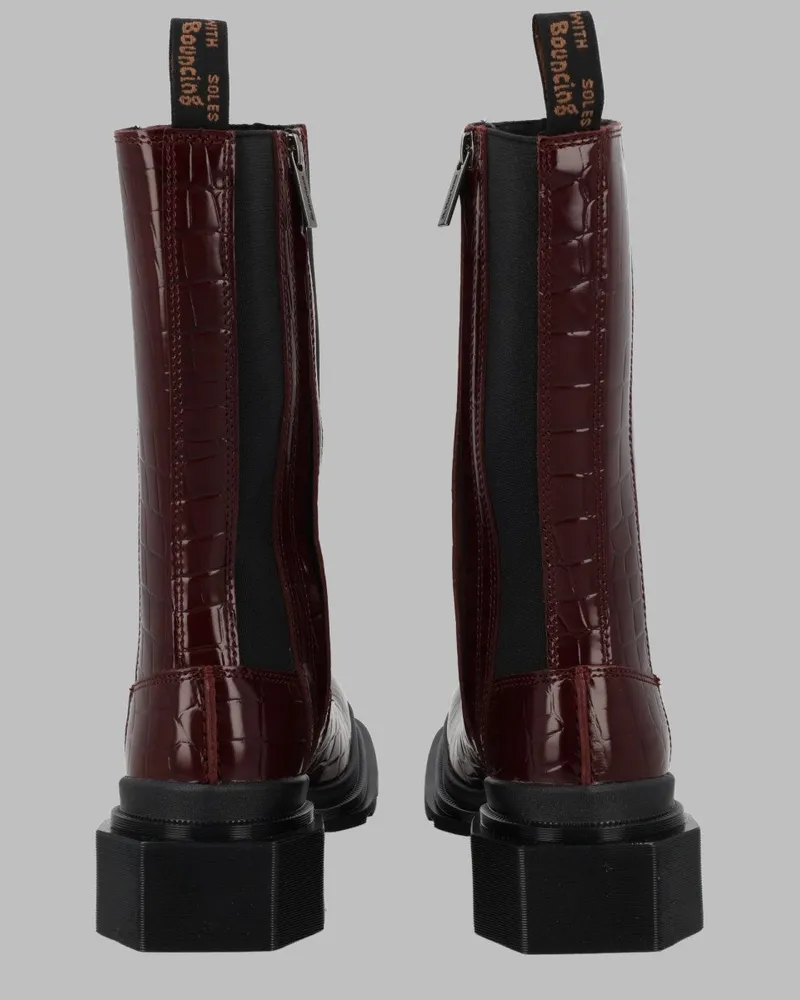Dr.Martens Maybole Hi Boots — Burgundy Burgundy