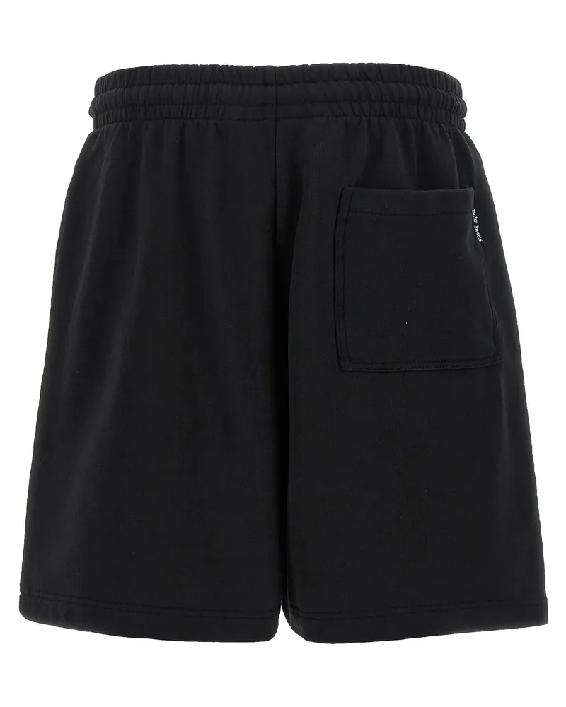 Palm Angels Men's Black Cotton Bermuda Shorts Black