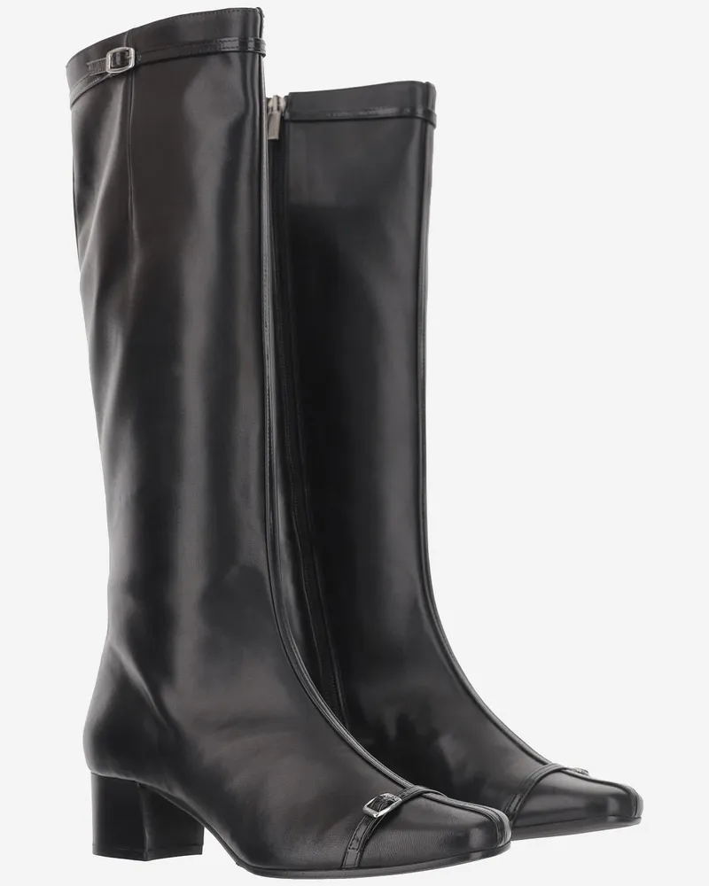 Carel Women's Leather Starter Boots Black Black