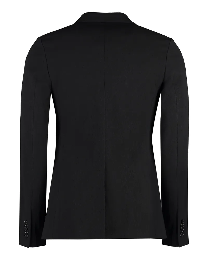 Dolce & Gabbana Men's Cotton Blend Single-Breast Jacket Black Polyamide Suit & Dinner Black