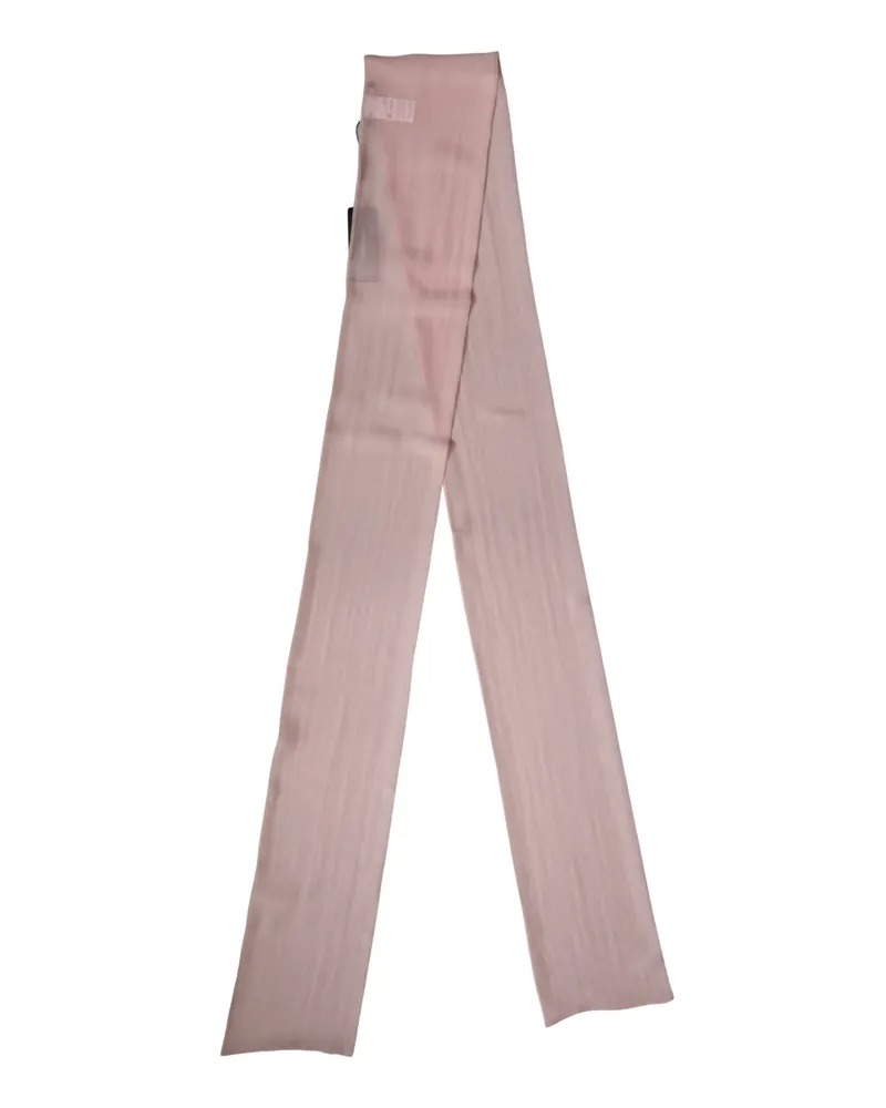 Dolce & Gabbana Women's Light Pink Silk Neck Wrap Shawl Stole 293cm X 19cm Scarf Pink