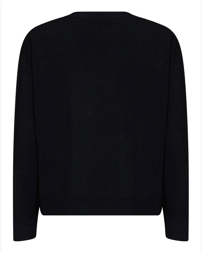 Max Mara Women's Cardigan Wkdboario Black Viscose Cardigans Sweater Black