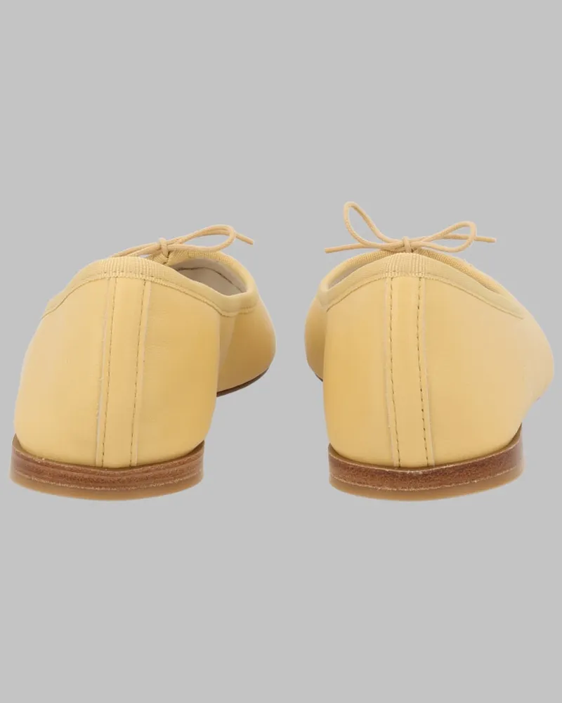 Repetto Women's Ballerina Flats Cendrillon Yellow Calf Leather Yellow