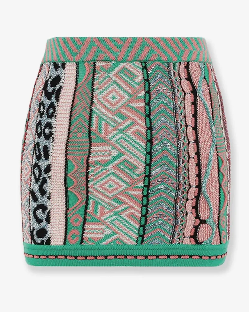 Laneus Women's Skirt Multicolour Cotton Green