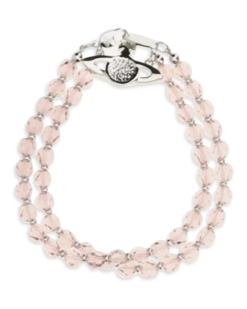 Vivienne Westwood Women's Messaline Choker Necklace Platinum-Vintage Rose Crystal-Vintage Ro Brass Necklaces Platinum/vintage Crystal/vintage Pink