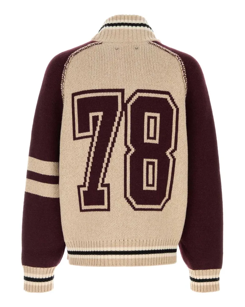Golden Goose Men's Beige Wool Blend Cardigan Bonewhiteportroyale Maglieria Beige