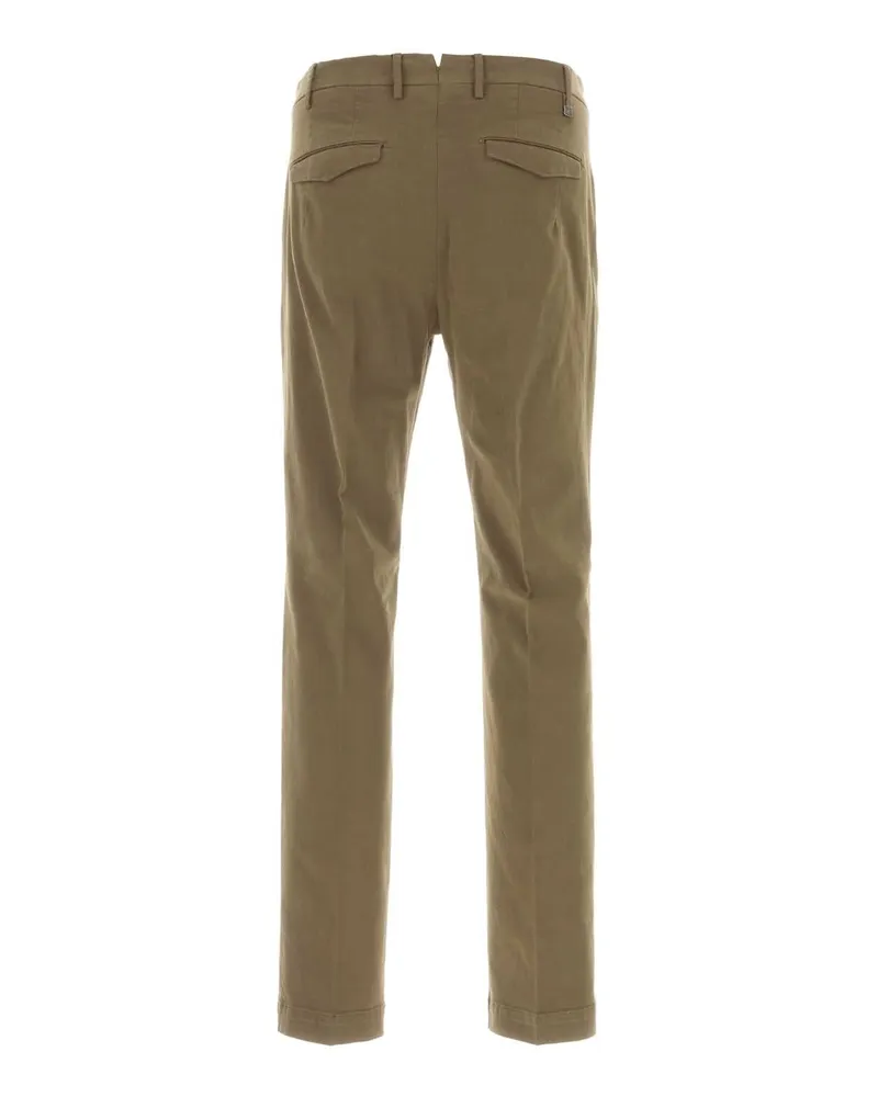 PT TORINO Men's Cappuccino Stretch Cotton Pant Tortora Exterior: Elastane Pantaloni Trousers Gray