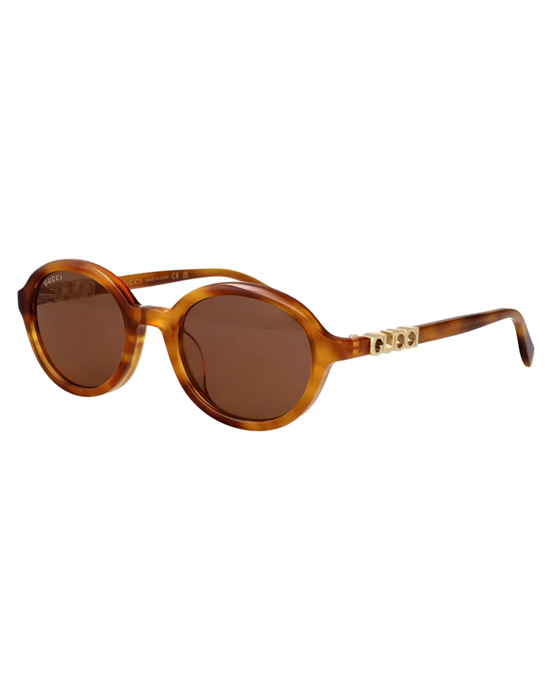 Gucci GG2033SA Havana Acetate Sunglasses — Brown Brown
