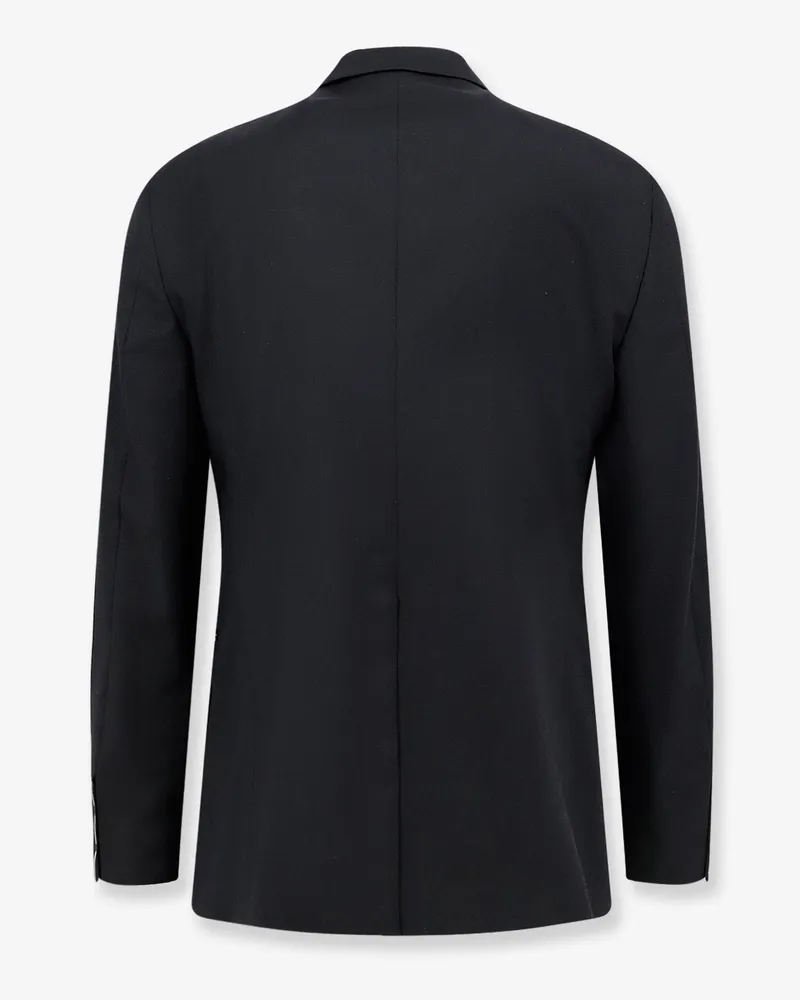 Tagliatore Men's Tuxedo Blazer Black Virgin Wool Blazers Jacket Black