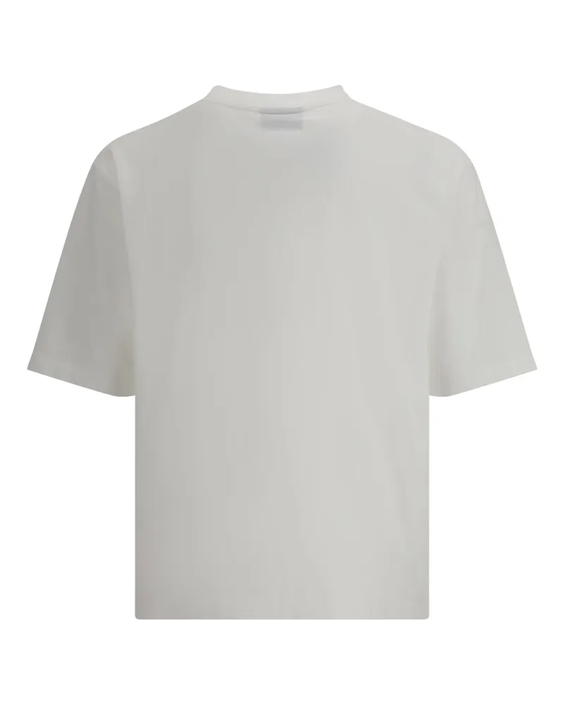 Dsquared2 Men T-Shirt With Logo White Cotton T-Shirts And Polos White