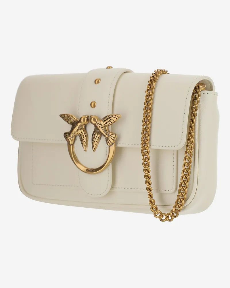Pinko Love Shoulder Bag — White White