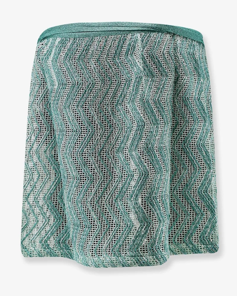 Missoni Women's Viscose Blend And Sequin Mini Skirt Green Green