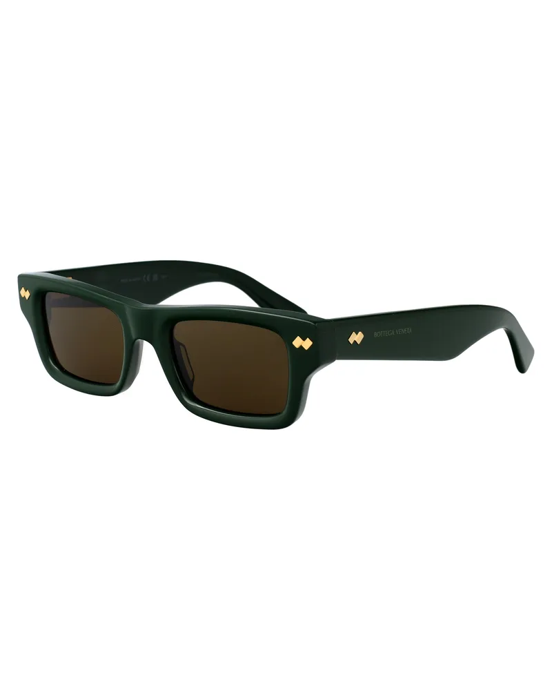 Bottega Veneta BV1351S Acetate Sunglasses — Green Green