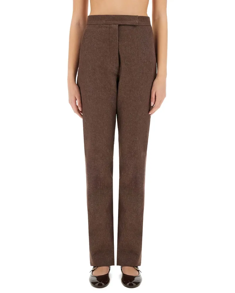 Max Mara Galicia Trousers — Brown Brown