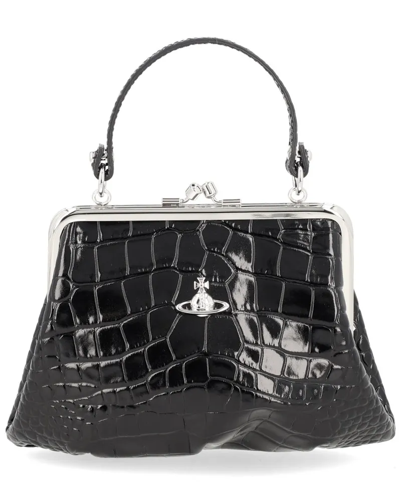Vivienne Westwood Women's Handbag Granny Frame Black Handbags Hand Bags Black