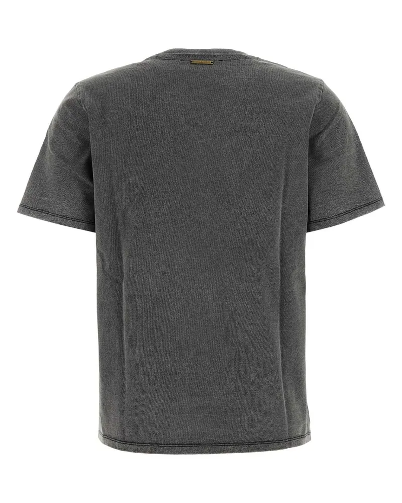 Michael Kors Women's Black Cotton T-Shirt Blackwsh Exterior Black
