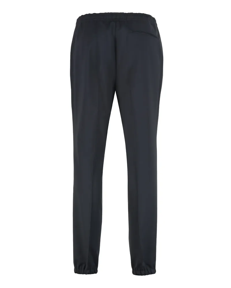 Ermenegildo Zegna Men's Wool Blend Pants Blue Trousers Blue
