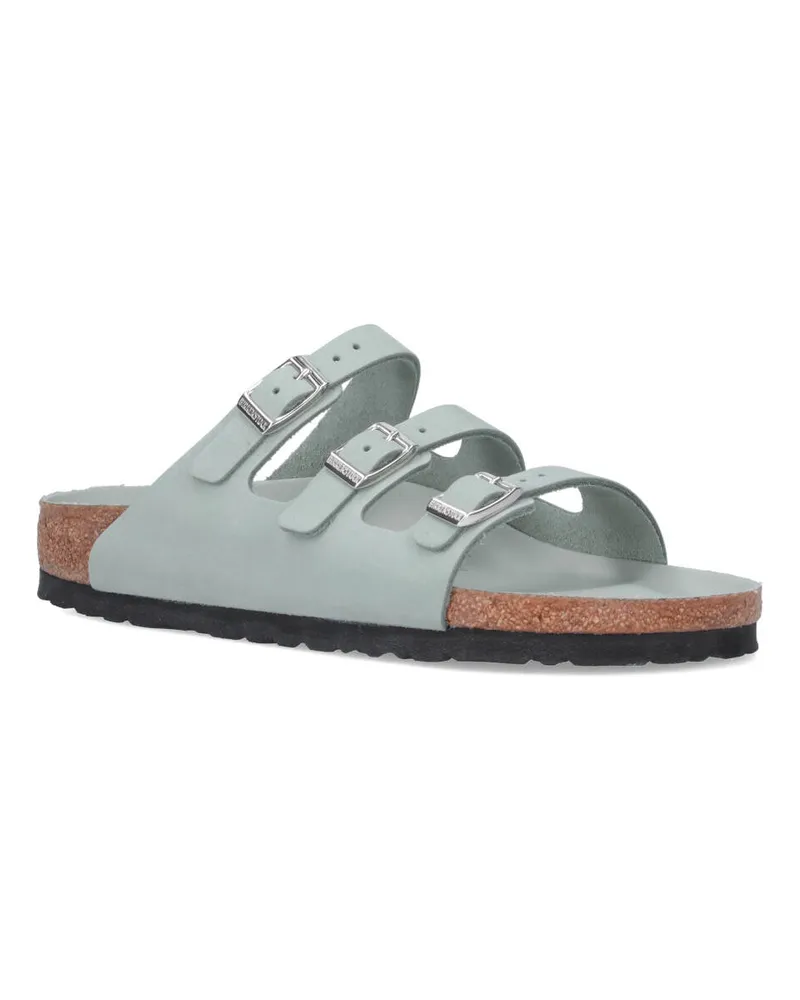 Birkenstock Women's Sandals Green Nubuck Leather Green