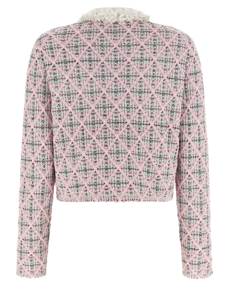 Self-Portrait Women's Multicolor Cotton Cardigan Clothing Pink