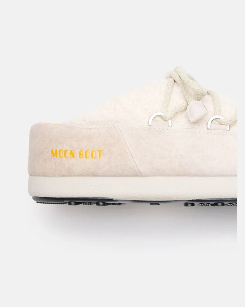 Moon Boot Quilted Platform Slipper — Ecru Ecru