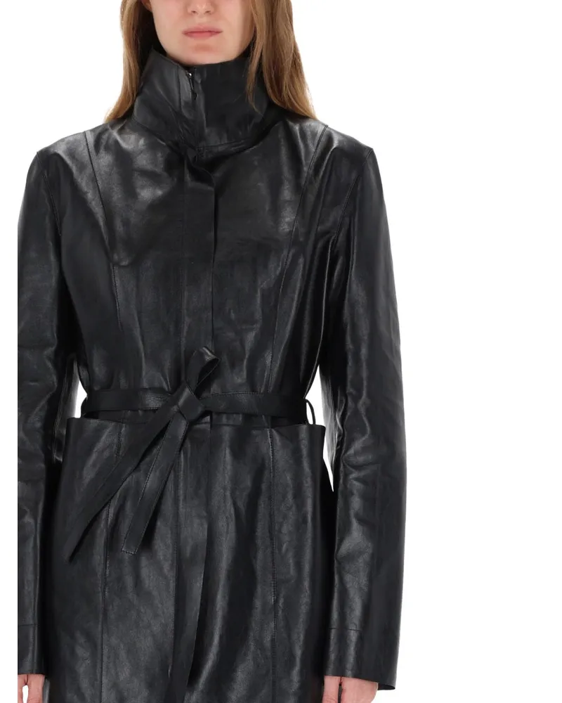 Our Legacy Concealed Trench Coat — Black Black