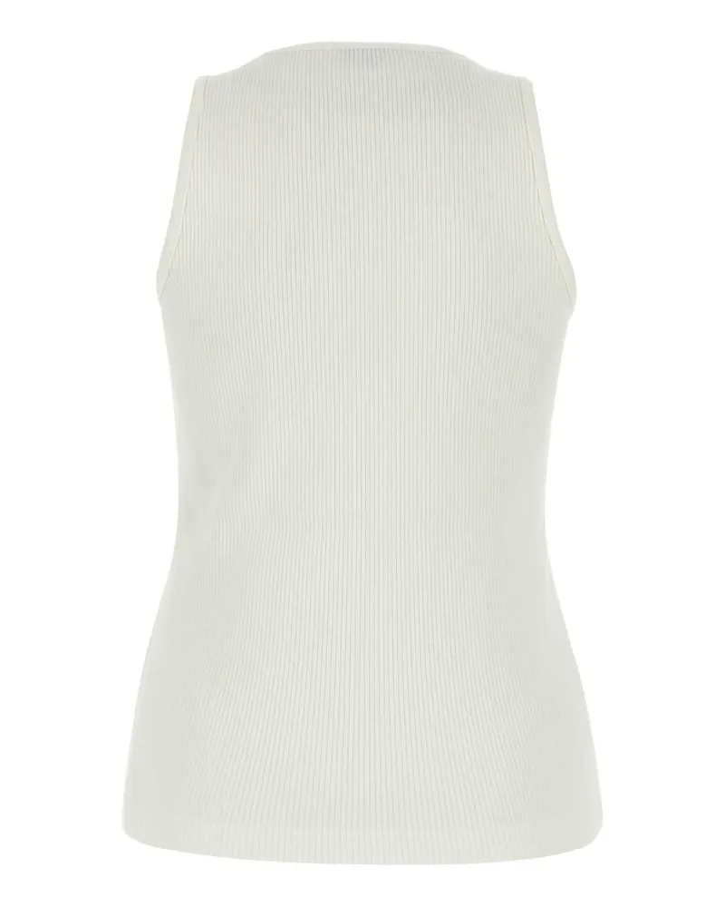 Bottega Veneta 799592v3z60 9071 Chalk Exterior: Cotton Elastane Maglie Sweater White