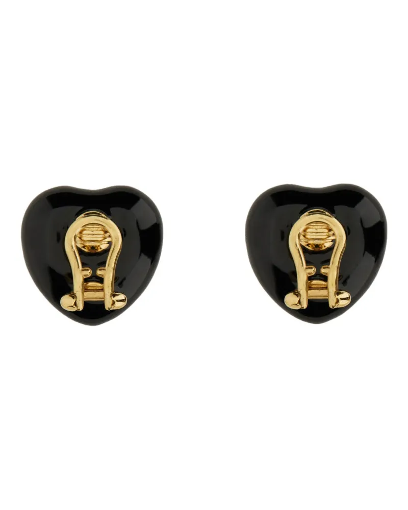 Valentino Garavani Coeur Royal Earrings — Black Black