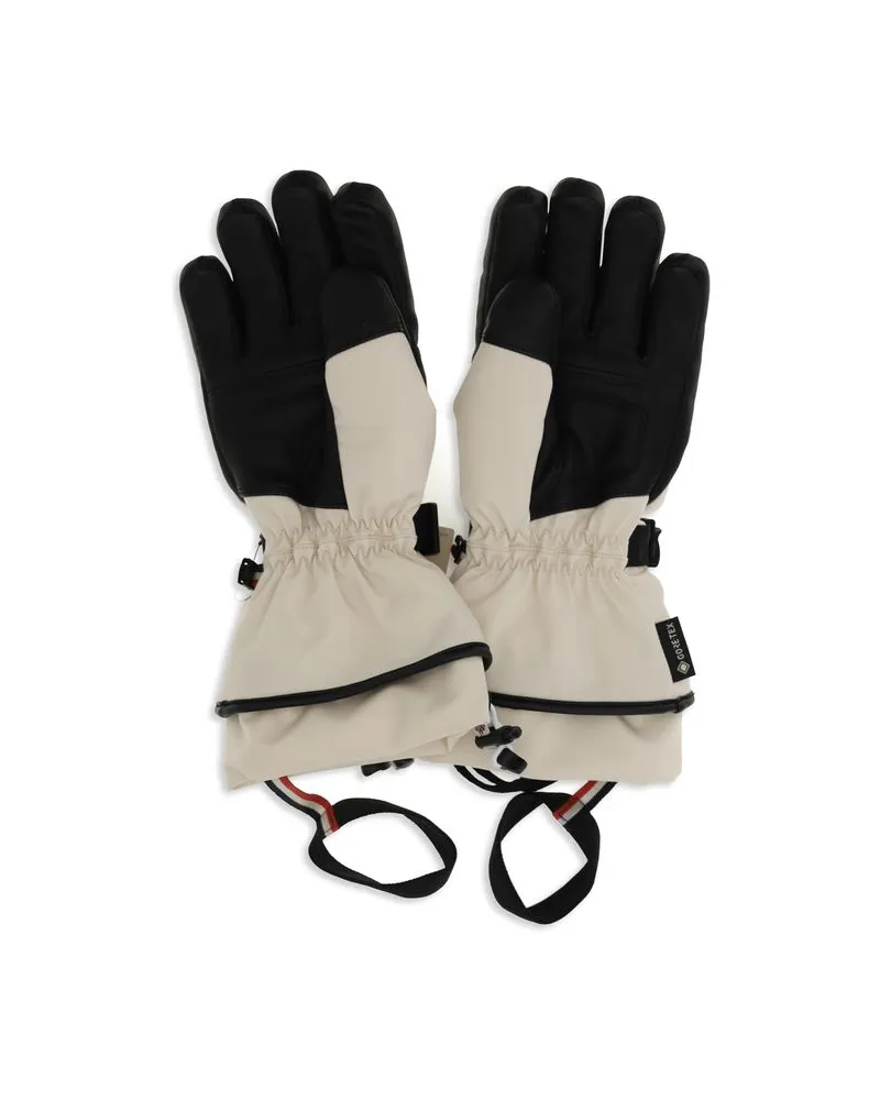 Moncler Padded Stretch Nylon Gloves — Beige Beige