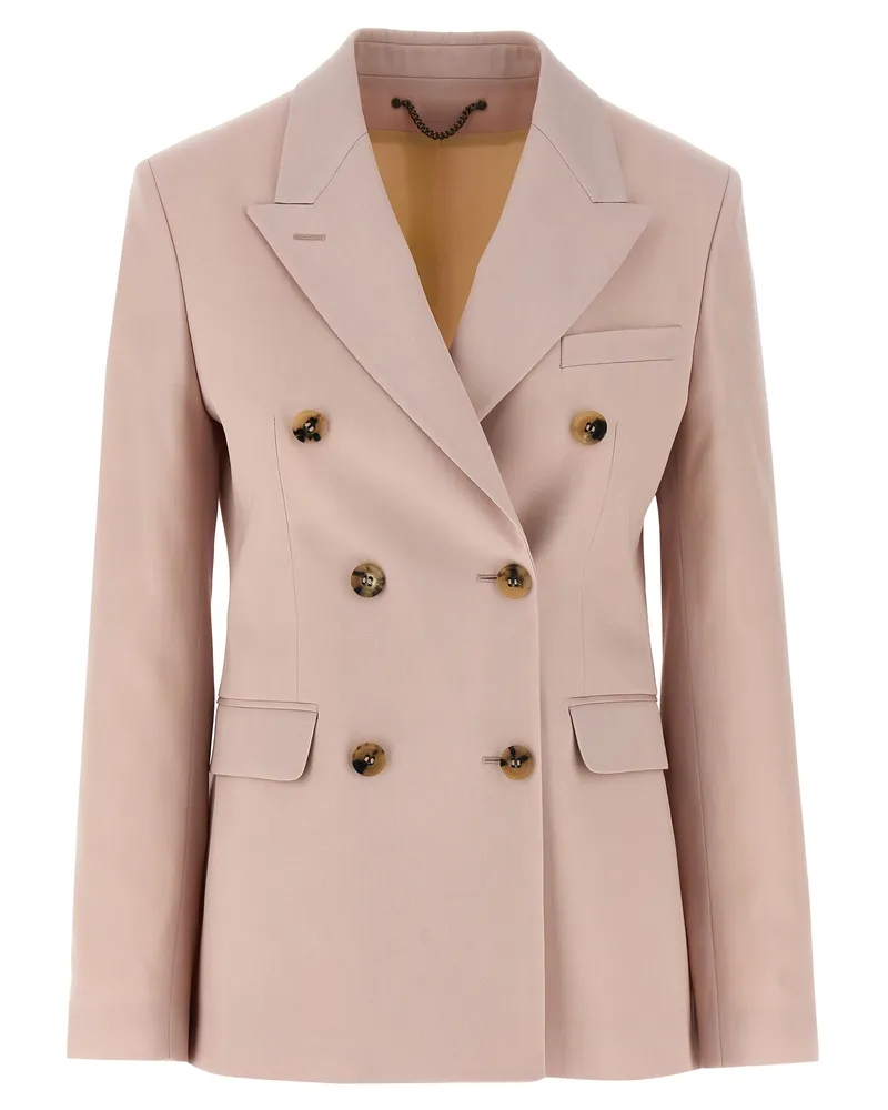 Golden Goose Women's Multicolor Virgin Wool Blazer Clothing Pink