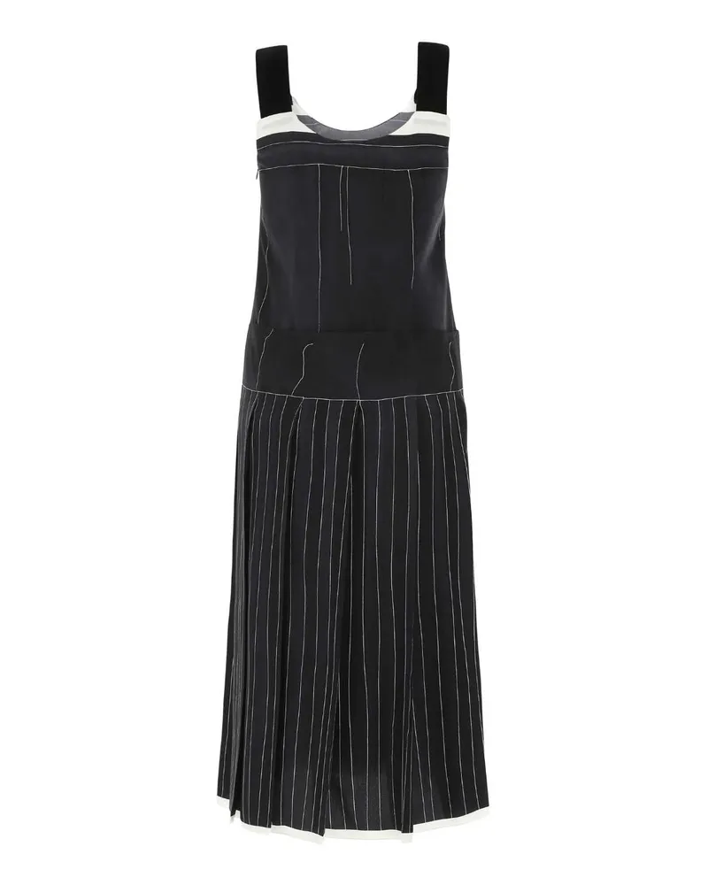 Prada Women's Printed Silk Dress F0002 Exterior: Abiti Black