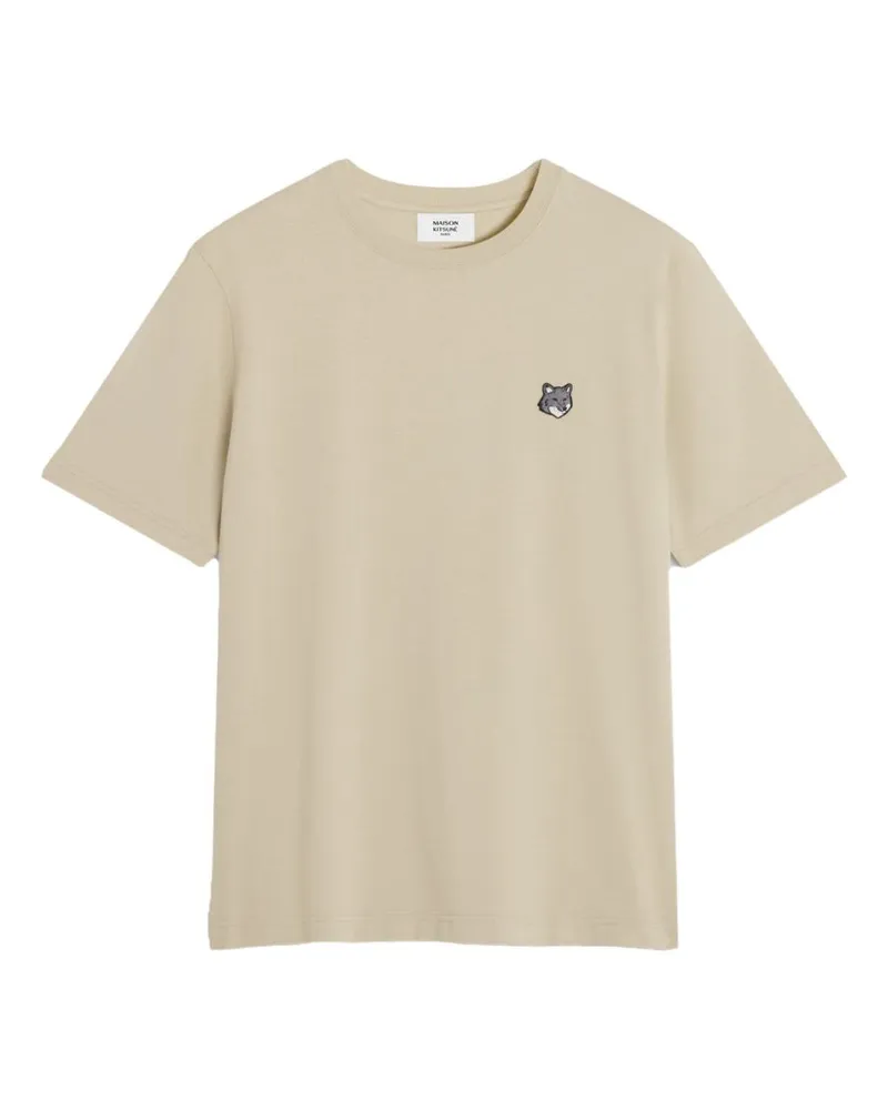 Kitsuné Fox Head T-Shirt — Beige Beige