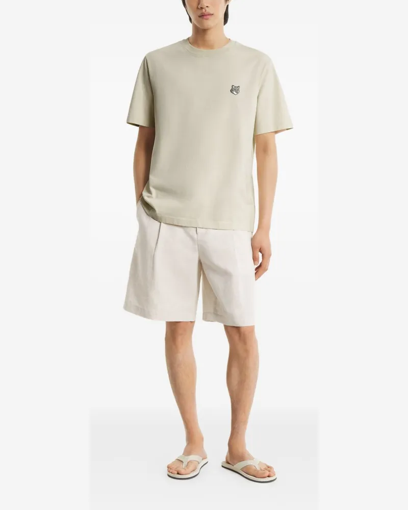 Kitsuné Fox Head T-Shirt — Beige Beige