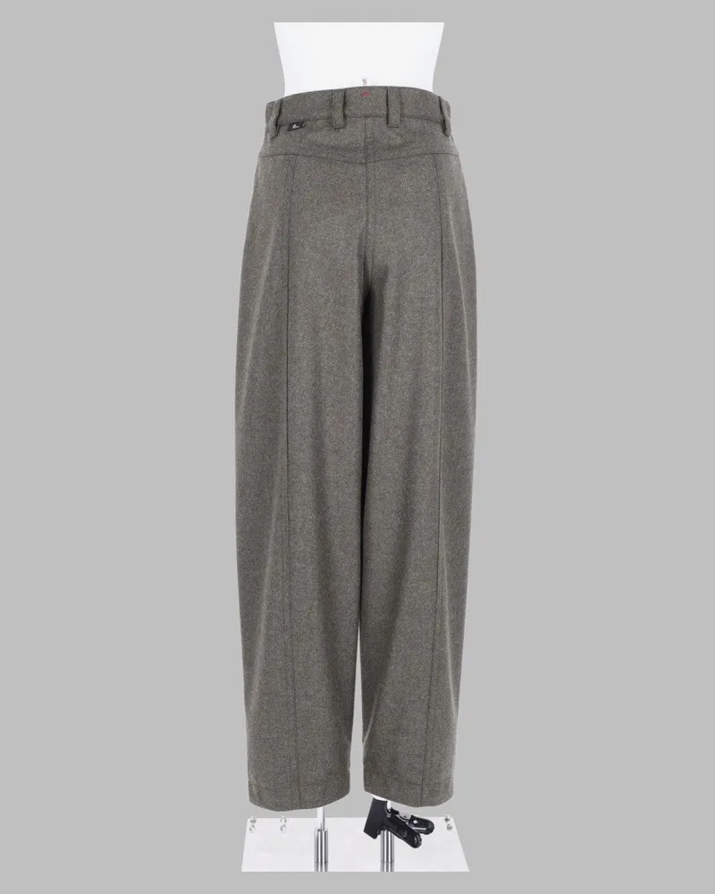 Moncler Virgin Wool Loden Trousers — Green Green